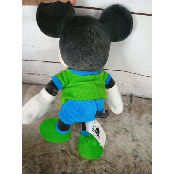 Disney Mickey‎ Mouse Plush Toy Dino Institute In Green & Blue Outfit - Picture 2 of 5